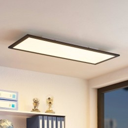 LindbyLEDpaneelNelios80x30cmCCTzwartmetaal