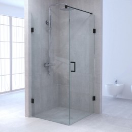 BrauerJCprofiellozedouchecabine100x90cmzwartmat
