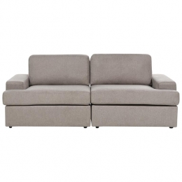 Beliani-ALLA-Driezitsbank-Taupe-Polyester