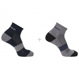 Salomon-EvasionAnkle2-Pack-Multifunctionelesokkenmaat36-38grijs