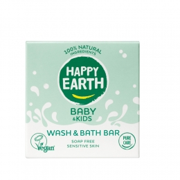 HappyEarthWashBathBar100NatuurlijkBabyKids50gr