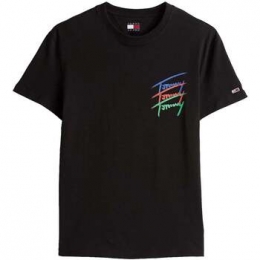 T-shirtTommyJeans3ColourTwistedLogoT-ShirtBlack
