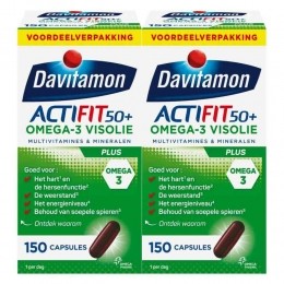 GratisVerzending2xDavitamonActifit50Omega-3Visolie150capsules