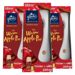 3xGladeAutomaticSprayHouderWarmApplePie269ml