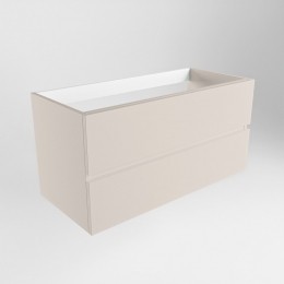 MondiazVicaonderkast100cmmet2ladesenuitsparingrechtslinen