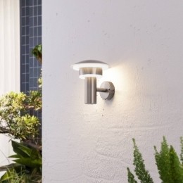LindbyLEDbuitenwandlampLilliehoogte19cmroestvrijstaal