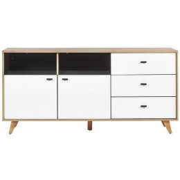Beliani-ILION-Sideboard-Lichtehoutkleur-Vezelplaat