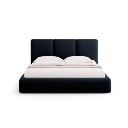 WindsorCoHorizonBedframemetOpbergvak-200x200cm-Fluweel-Donkerblauw