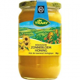 3xDeTraayHoningZonnebloemBio900gr