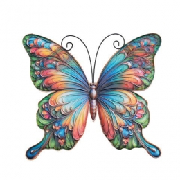 Wanddecoratievlindermetaal33x30cmmulti-Annascollection