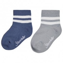 Sterntaler-KidsKurz-SockenDPCoolmaxRippe-Multifunctionelesokkenmaat19-22grijsblauw