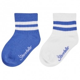 Sterntaler-KidsKurz-SockenDPCoolmaxRippe-Multifunctionelesokkenmaat19-22witblauw