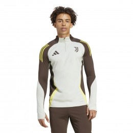 adidasJuventusTrainingstrui14-ZipEuropees2024-2025GrijsBruinGeel
