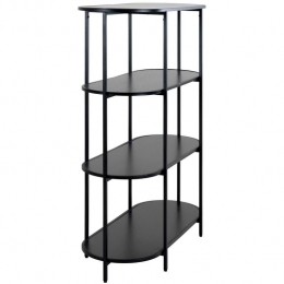 HouseNordicVitaZwarteWandkastOvaalH111cm