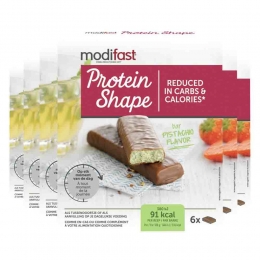6xModifastProteinShapeReepChocolade-Pistache6x27gr