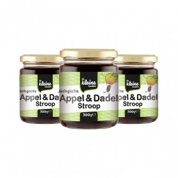 3xdeKleineKeukenBioAppelDadelstroop300gr