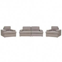 Beliani-ALLA-Bankenset5-zits-Taupe-Polyester
