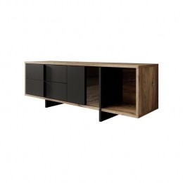 Meubella-TV-MeubelJonna-Eiken-Zwart-160cm