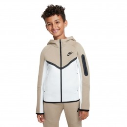 NikeTechFleeceSportswearVestKidsBeigeWitZwart