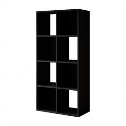 Meubella-BoekenkastCajsa3-Zwart-60cm