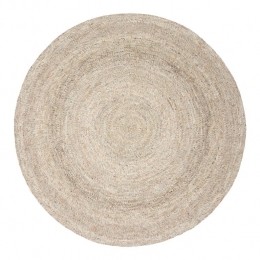 Interieur05WollenvloerkleedRondGapoGrijsBruin250cm