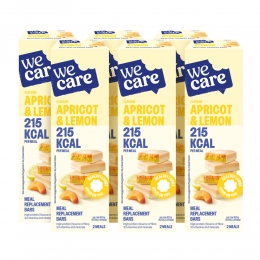 6xWeCareMealReplacementBarsAbricotLemon116gr