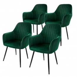Setvan4eetkamerstoelenLaylavelvetML-Design