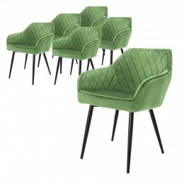 Setvan6eetkamerstoelenAminovelvetML-Design