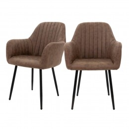 Setvan2eetkamerstoelenEmiliakunstleerML-Design