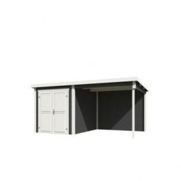 BlokhutmetoverkappingFinn450x250CarbonGrey-Wit-Outdoorlife