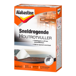 AlabastineSneldrogendeHoutrotvuller-Poeder-Wit-465g