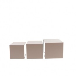 Bronx71BijzettafelBiancametaaltaupe37cmhoog