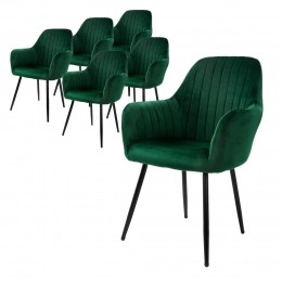 Setvan6eetkamerstoelenMarivelvetML-Design