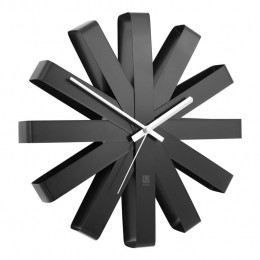 UmbraRibbonWandklok30cm-Zwart