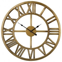 Beliani-NOTTWIL-Wandklok-Goud-IJzer