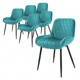 Setvan6eetkamerstoelenBeavelvetML-Design