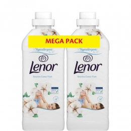 LenorWasverzachterSensitiveCottonFresh74Wasbeurten2x925ml