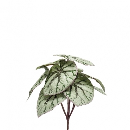 Kunsttakbegonialeavesbush25cmgrey-Emerald