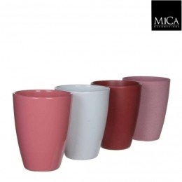 BloempotTuscapotrondwitrozemarsala4assortih17xd135cm-Micadecorations