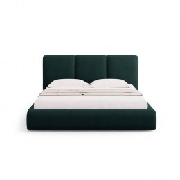 WindsorCoHorizonBedframemetOpbergvak-200x200cm-Chenille-Flessengroen