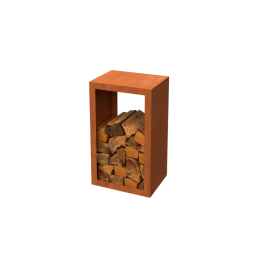 EguracortenstaalHoutopslagL50xB30xH85cm-Geroba