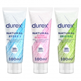 DurexGlijmiddelNaturalPureenExtraSensitiveenHydraterendPakket