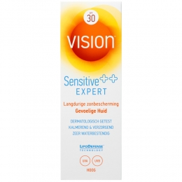 2xVisionZonnebrandCrmeSensitiveExpertSPF30185ml