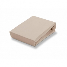 JerseySupremeTopperHoeslakenLinen80-100x190-220cmBeige