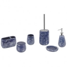 Beliani-ANTUCO-Badkamerset-Donkerblauw-Keramiek