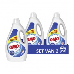 2xOMOVloeibaarWasmiddelWit75Wasbeurten3750ml