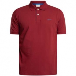 PoloShirtKorteMouwGantRegularcontrastpiqupoloshirt