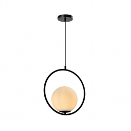 QUVIOHanglampglasrondzwart-QUV5122L-BLACK