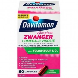GratisVerzending4xDavitamonCompleetMamaOmega-3Visolie60capsules