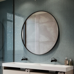 HippDesign8200rondespiegelmatzwart80cm